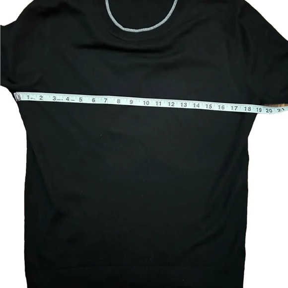 Theory Arnaud Tipped Merino Wool Blend Crewneck Sweater Size Medium ( Slim Fit) - Picture 6 of 7